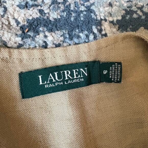 Lauren Ralph Lauren Womens Alpasia Linen Utility Jumpsuit - Picture 5 of 8